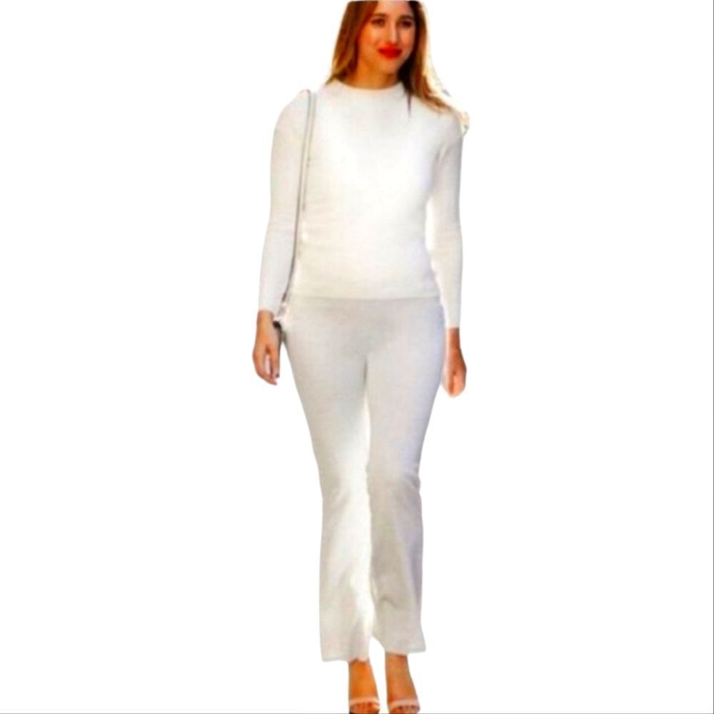 BETABRAND Dress Yoga Flare Pants in Silver Ice